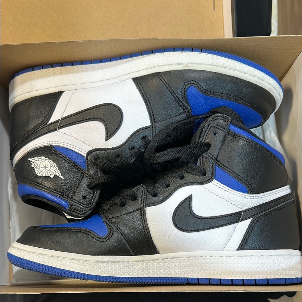 Nike Air Jordan 1 High Black White Royal Blue